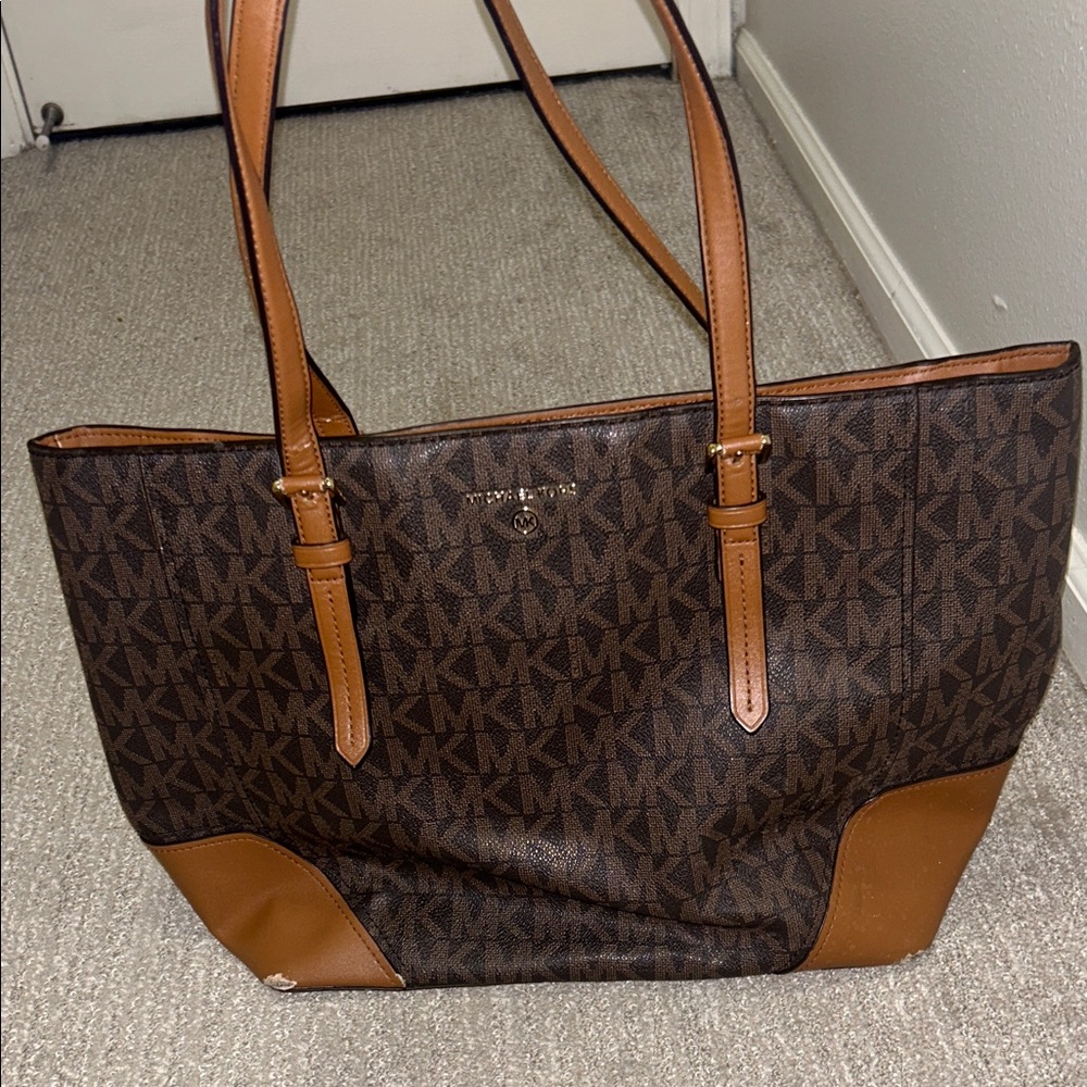 Michael Kors Dark Brown Signature Tote